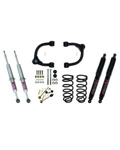 Skyjacker 3in Upper A-Arm Kit w/ Performance Struts & Rear Coils Black MAX Shocks - T4330STUB
