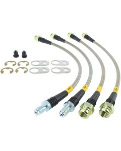 StopTech 08-10 Mitsubishi Lancer Ralliart Stainless Steel Rear Brake Lines - 950.46509