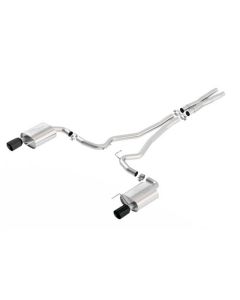 Ford Racing 16-17 Mustang GT 5.0L Coupe /Convertible EC-Type Cat-Back Exhaust System Blk Chrome Tips - M-5200-M8GB