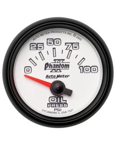 AutoMeter GAUGE OIL PRESSURE 2 1/16in. 100PSI ELECTRIC PHANTOM II- AUTO-7527