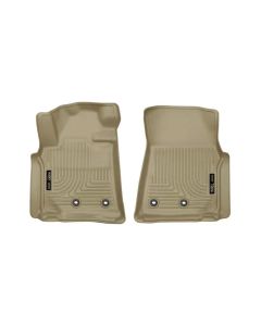 Husky Liners 13-16 Lexus LX570 / 13-16 Toyota Land Cruiser WeatherBeater Front Tan Floor Liners - 13093