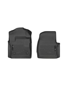 Husky Liners 17 Ford F-250 F-350 Super Duty Standard Cab WeatherBeater Black Front Floor Liners - 13311