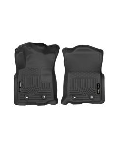 Husky Liners 2018 Toyota Tacoma Double Cab w/ Standard Trans WeatherBeater Black Front Floor Liners - 13981