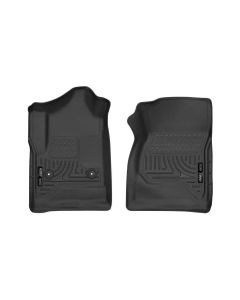 Husky Liners 14-17 Chevrolet Silverado 1500 Standard Cab X-Act Contour Black Front Floor Liners - 52741