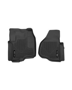 Husky Liners 12-13 F-250/F-350/F-450 Super Duty X-Act Contour Black Front Floor Liners - 53321