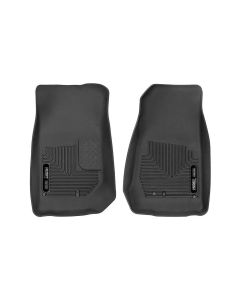Husky Liners 2007-2014 Jeep Wrangler (2Dr/4Dr Unlimited) X-Act Contour Black Front Floor Liners - 53571