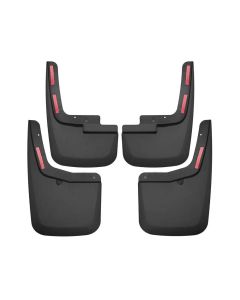 Husky Liners 2015-2017 Ford F-150 w/ OE Fender Flares Front and Rear Mud Guards - Black - 58456