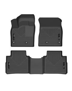 Husky Liners 21-22 Nissan Rogue WeatherBeater Front & 2nd Seat Floor Liners - Black - 95081