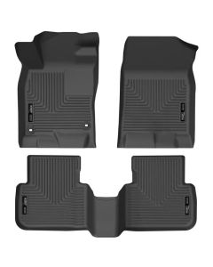 Husky Liners 2022 Honda Civic WeatherBeater Front & 2nd Seat Floor Liners (Black) - 95521