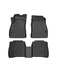 Husky Liners 14-18 Nissan Sentra Weatherbeater Black Front & 2nd Seat Floor Liners - 95631