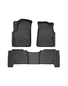 Husky Liners 2019+ Infiniti QX80/2019+ Nissan Armada Weatherbeater Black Fnt & 2nd Seat Floor Liners - 95671