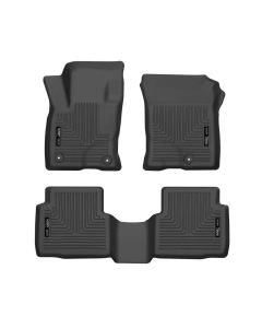 Husky Liners 20-21 Ford Escape All Models Exc Hybrid Weatherbeater Front and 2nd Seat Liners - BLK - 95721