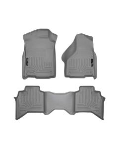 Husky Liners 03-08 Dodge Ram 1500/2500/3500 Quad Cab WeatherBeater Combo Gray Floor Liners - 98032