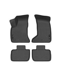 Husky Liners 11-12 Dodge Charger/Chrysler 300 (AWD Only) WeatherBeater Combo Black Floor Liners - 98081