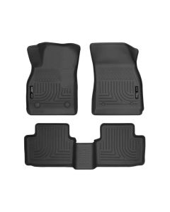 Husky Liners 13 Chevy Malibu WeatherBeater Black Front & 2nd Seat Floor Liners - 98191