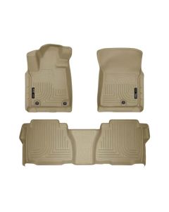 Husky Liners 2012 Toyota Tundra Double/CrewMax Cab WeatherBeater Combo Tan Floor Liners - 98583