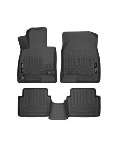 Husky Liners WeatherBeater 14 Mazda 3 Hatch&Sedan Front & Second Row Black Floor Liners - 98651