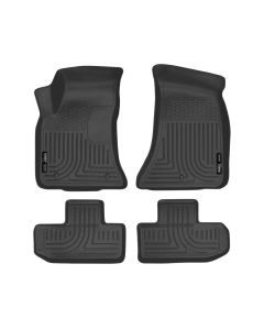 Husky Liners 16-22 Dodge Challenger (RWD) Front & Second Row Black Floor Liners - 99171