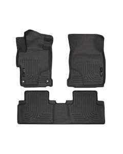 Husky Liners 2014 Honda Civic Sedan WeatherBeater Black Front & 2nd Seat Floor Liners - 99441