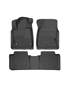 Husky Liners 2014 Toyota Tundra Double Cab Pickup WeatherBeater Black Front & 2nd Seat Floor Liners - 99561