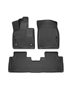 Husky Liners Weatherbeater 16-17 Lexus RX350 / 16-17 RX450H Front & 2nd Seat Floor Liners - Black - 99651