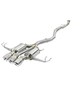 aFe Takeda 3in 304 SS Cat-Back Exhaust w/ Tri-Polished Tips 17-18 Honda Civic Type R L4 2.0L (t) - 49-36623-P