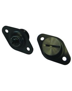 Moroso Quick Fastener - Self Ejecting - 5/16in x .550in - Aluminum - Black - 10 Pack - 71507