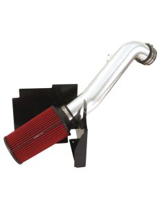 Spectre 01-04 GM Truck V8-6.6L DSL Air Intake Kit - Clear Anodized w/Red Filter - 9904