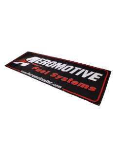 Aeromotive Banner - 32in x 92in (Black/Red) - 95012
