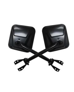 Rampage 1955-1983 Jeep CJ5 Side Mirrors - Black - 7617