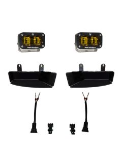 Baja Designs 19-22 Dodge RAM 2500/3500 S2 SAE Fog Pocket Light Kit - Amber - 448170