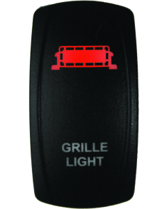 DragonFire Racing Lighted Switch Grill Light On/Off Red - 522619