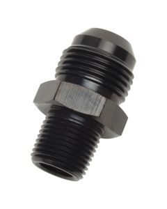 Russell Performance -8 AN to 1/2in NPT Straight Flare to Pipe (Black) - 660493