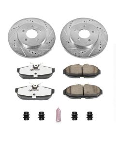 Power Stop 05-11 Ford Mustang Rear Z26 Street Warrior Brake Kit - POWE-K1384-26