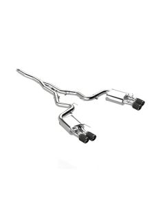 MBRP 3" Catback Quad Rear Exit w/ CF Tips Active Ford Mustang 2018-2022 - S72233CF