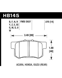 Hawk Performance ER-1 Disc Brake Pad- HAWK-HB145D.570