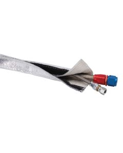 DEI Heat Shroud 3/4in I.D. x 3ft - Aluminized Sleeving - Hook and Loop Edge - 10457