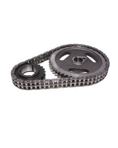 COMP Cams Hi-Tech Roller Timing Set for Chevrolet Small Block V8 1955-1986, Steel Gears, 3/8" Diameter, Double Roller Chain - FC-3121CPG