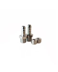 Turbosmart WG50/60 1/8NPT - 6MM Hose Tail Fitting Kit w/ Plug - TS-0502-3009