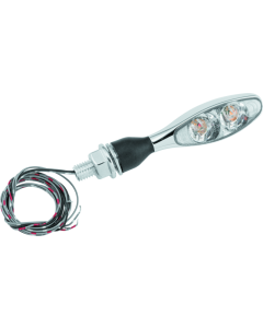 Kuryakyn Micro 1000 Dual Fuction Clear Lens Red/Red/Amber Chrome - 2532