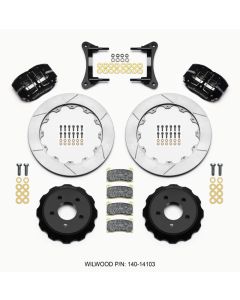 Wilwood Dynapro Radial Front Drag Kit 12.88 Vented 2015-Up Mustang - 140-14103