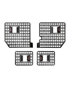 BuiltRight Industries 2015+ Ford F-150 / Raptor Full Bedside Rack - 4pc Set - 102005