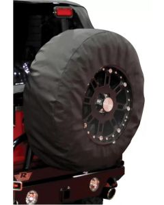 Rampage 1999-2019 Universal Tire Cover With 17 Inch Window - Black Diamond - 783235