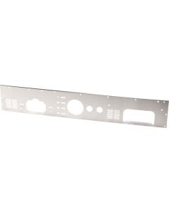 Kentrol 76-86 Jeep CJ Dash Panel Without Radio Opening Brushed Silver - 30562
