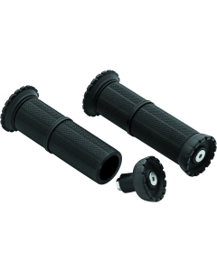Kuryakyn Riot Universal Grips 7/8in Satin Black - 3587