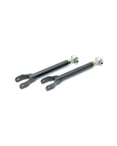 BMR 10-15 5th Gen Camaro Trailing Arms Rear w/ Single Adj. Rod Ends - Black Hammertone - TCA033H
