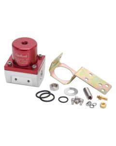 Edelbrock Fuel Pressure Regulator EFI 180 GPH 35-90 PSI -6 In/Out -6 Return Red/Clear - 174041