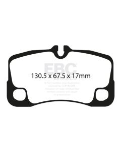 EBC 07-09 Porsche 911 (997) Greenstuff Rear Brake Pads - DP21930