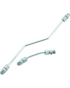 Bikers Choice 66-84 Shovelhead Chrome Rocker Box Oil Line Set Replaces H-D 17506-66A - 492651
