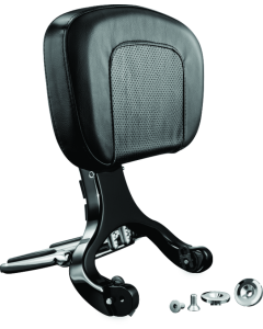 Kuryakyn Multi-Purpose Backrest Black & Chrome - 1661